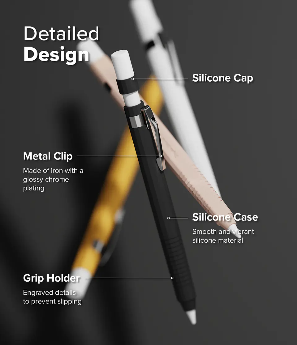 Funda RINGKE Para Apple Pencil Pro / 2da Gen Diseño Lápiz 10