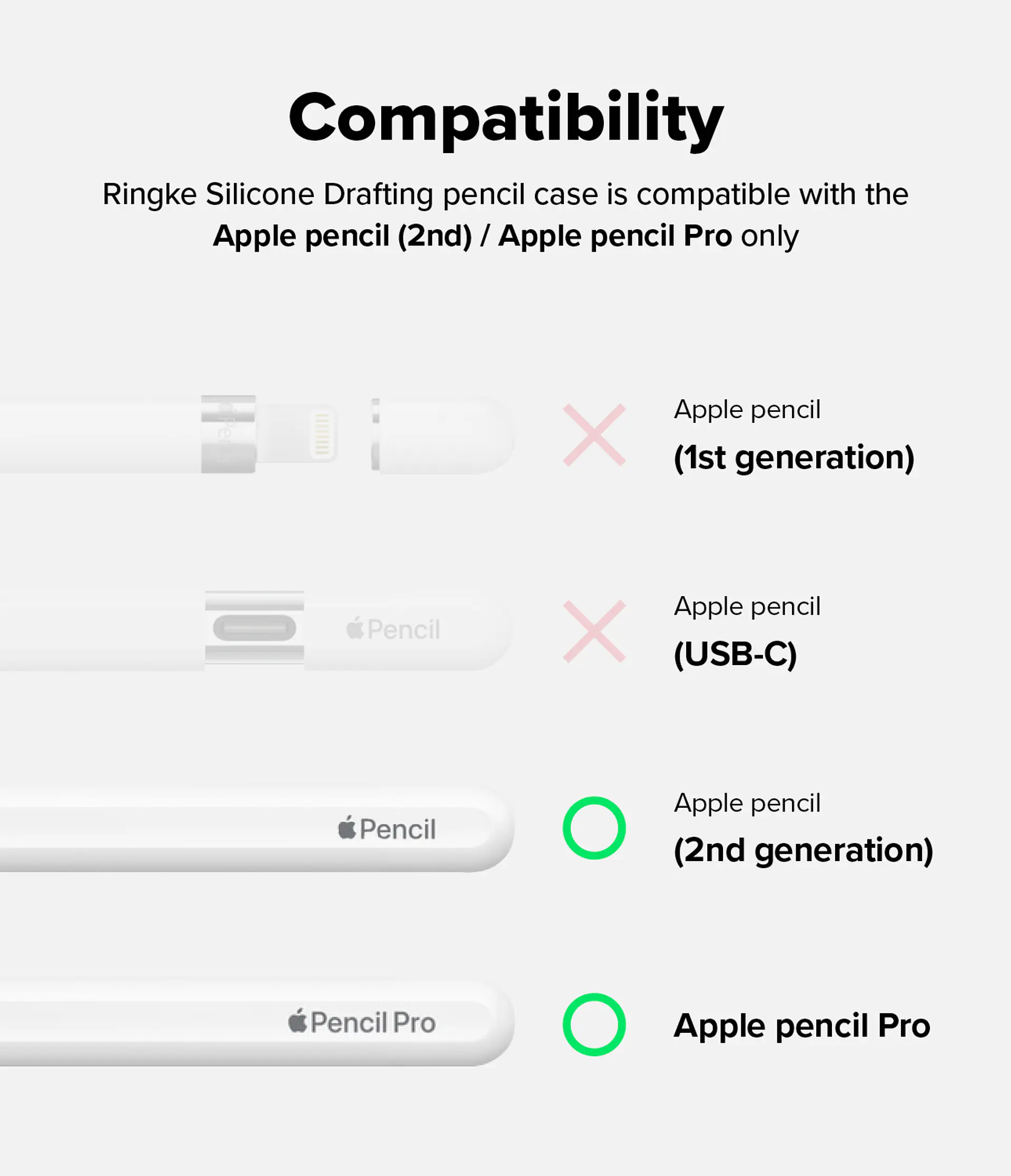Funda RINGKE Para Apple Pencil Pro / 2da Gen Diseño Lápiz 12