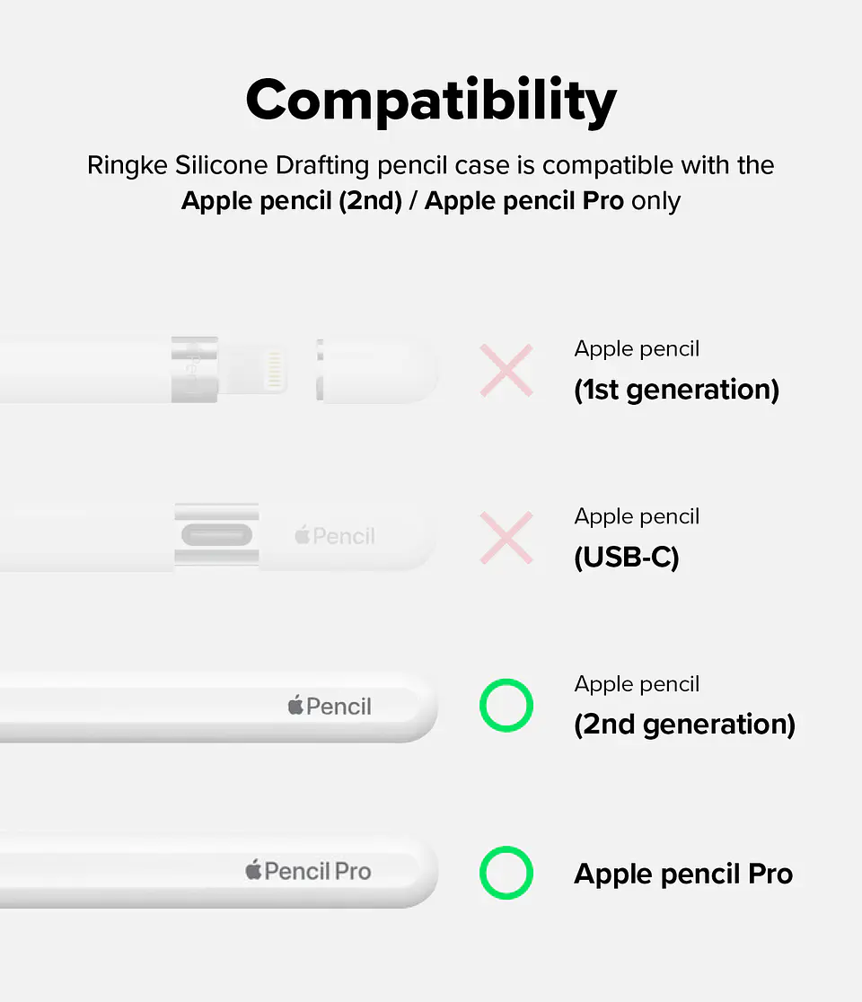 Funda RINGKE Para Apple Pencil Pro / 2da Gen Diseño Lápiz 12