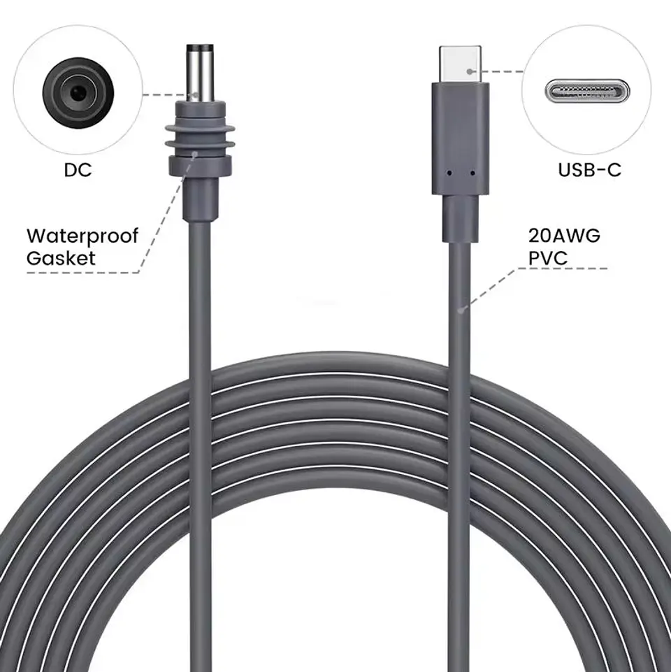 Cable de Carga USB C Para Starlink Mini 2 Metros 2