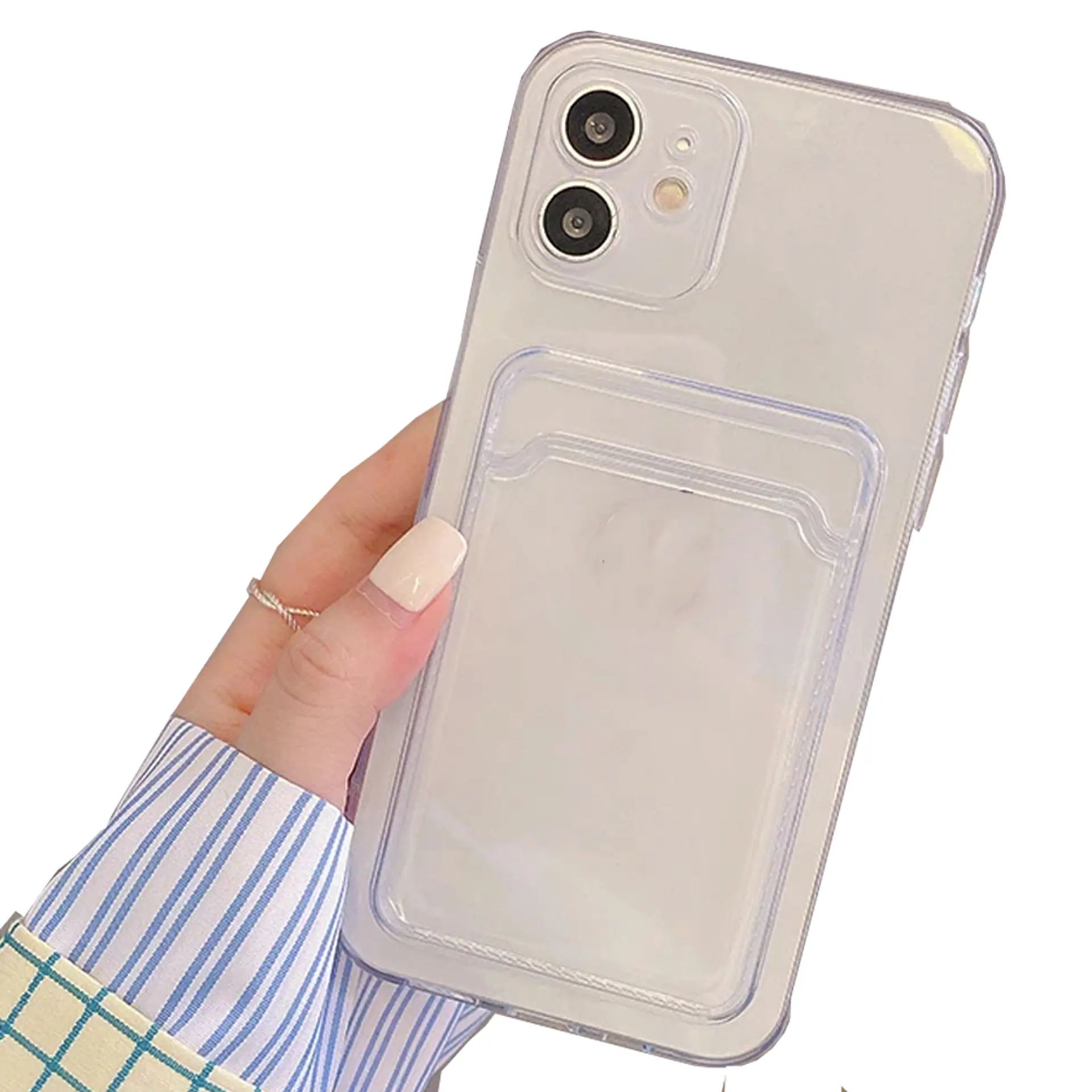 Carcasa para iPhone 11 / 12 / 13 / 14 AntiGolpes Con Tarjetero 1