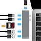  Adaptador Extensor Hub Usb 3.0 Tipo C 7 En 1 para Macbook Neo / Pro / Air M1 M2 M3 M4/M5 - Miniatura 2