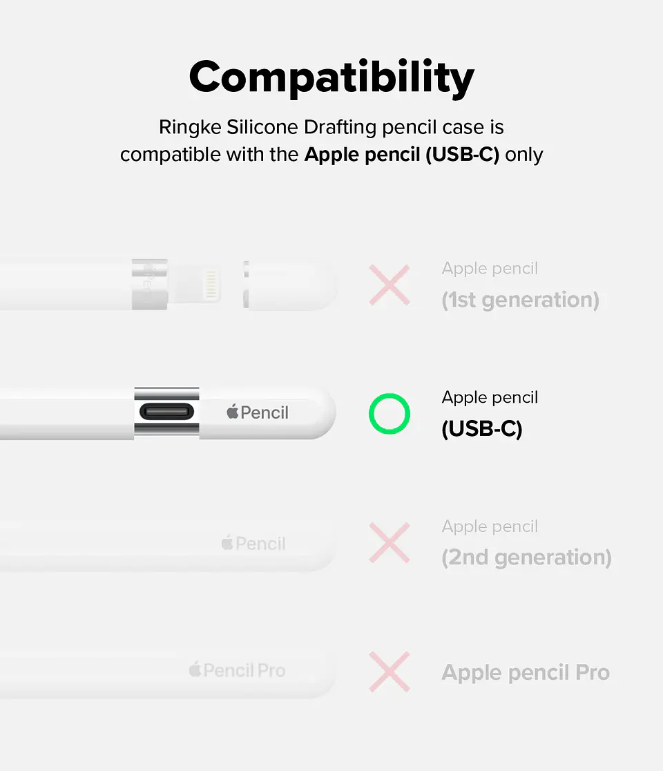 Funda RINGKE Para Apple Pencil USB-C Diseño Lápiz 13