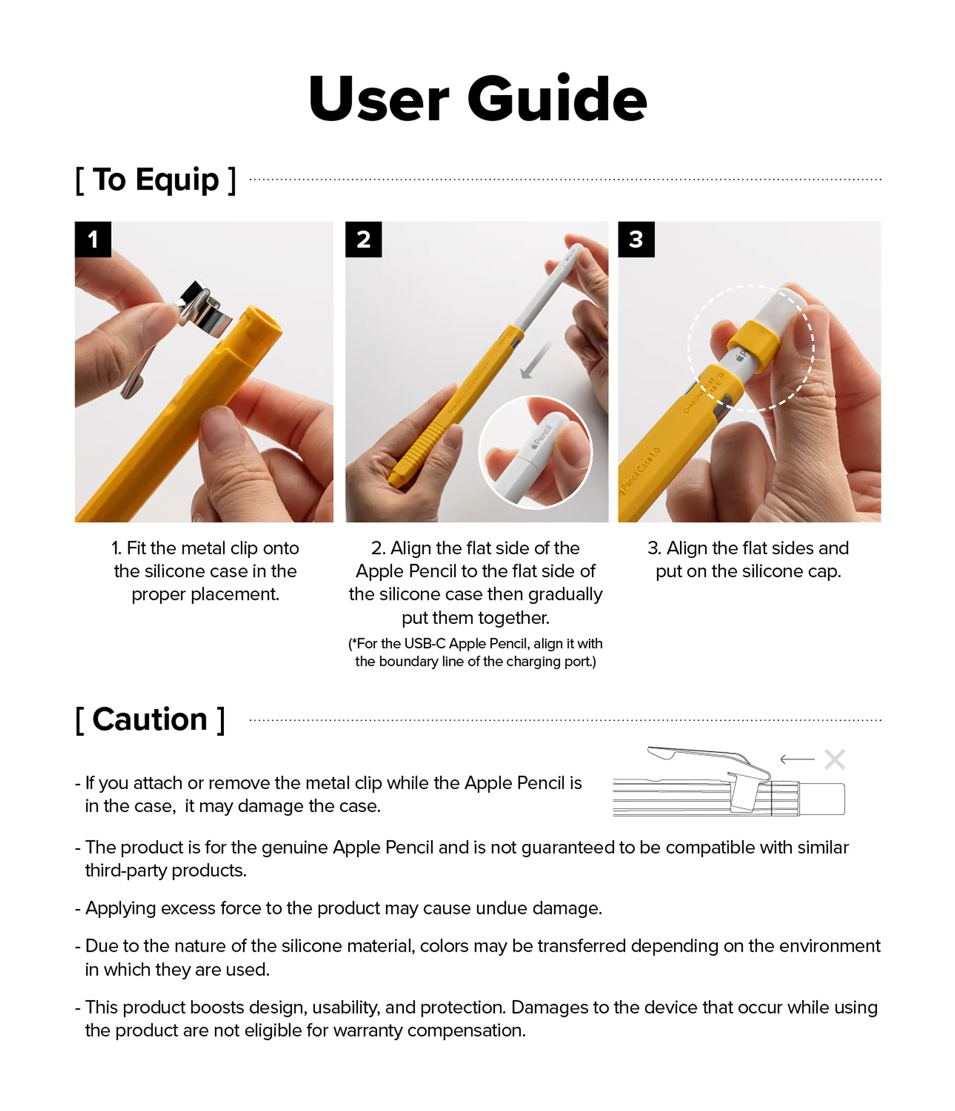 Funda RINGKE Para Apple Pencil USB-C Diseño Lápiz 14