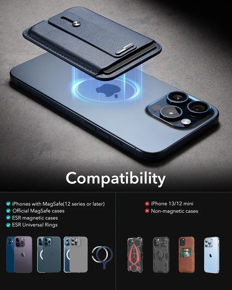 Tarjetero Magnético Para iPhone ESR Magnetic Wallet 9