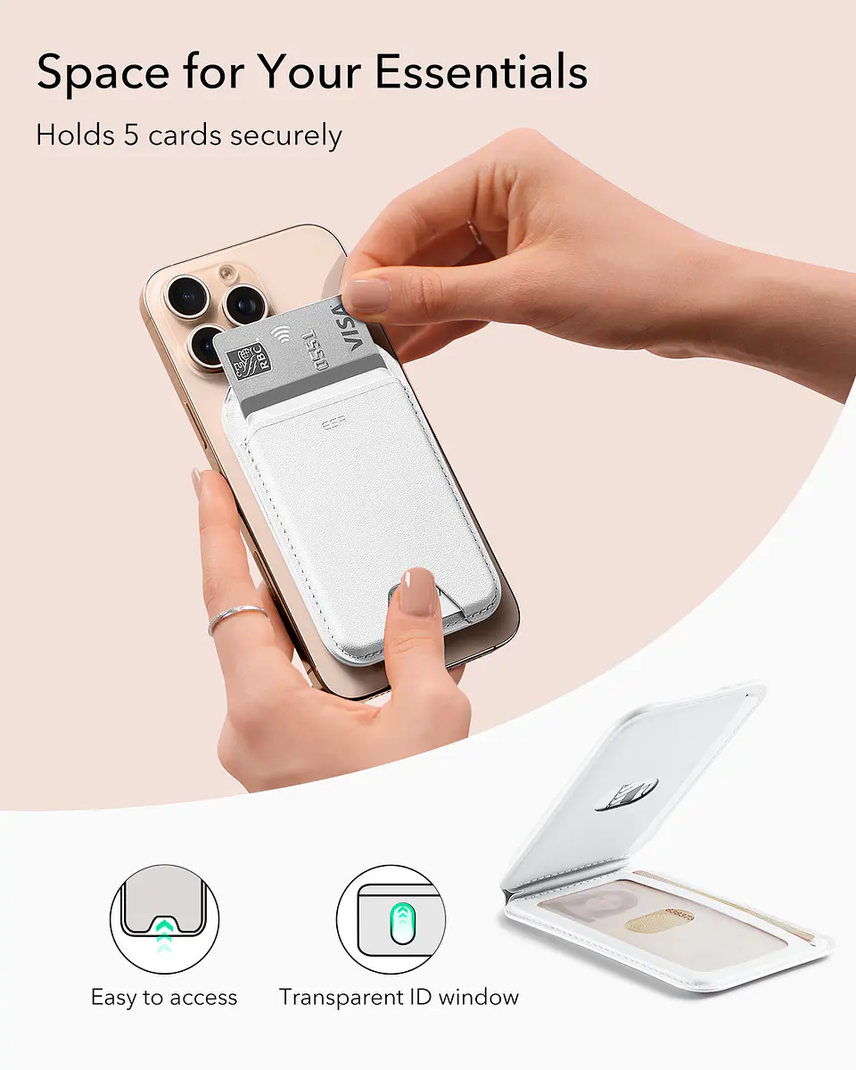 Tarjetero Magnético Para iPhone ESR Aura Wallet Stand 5