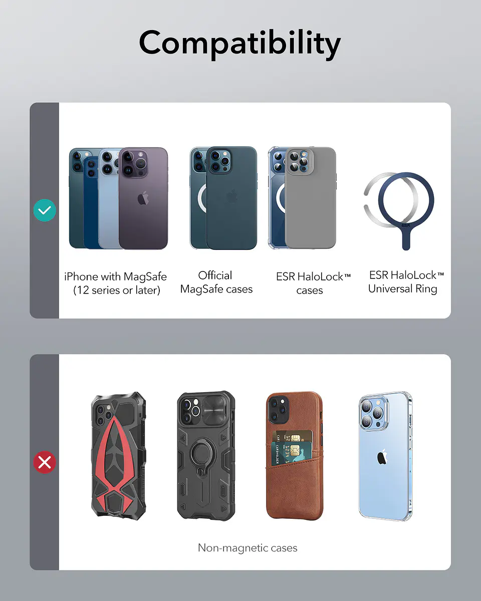 Cargador Inalámbrico ESR Mini Para iPhone Magnético 10
