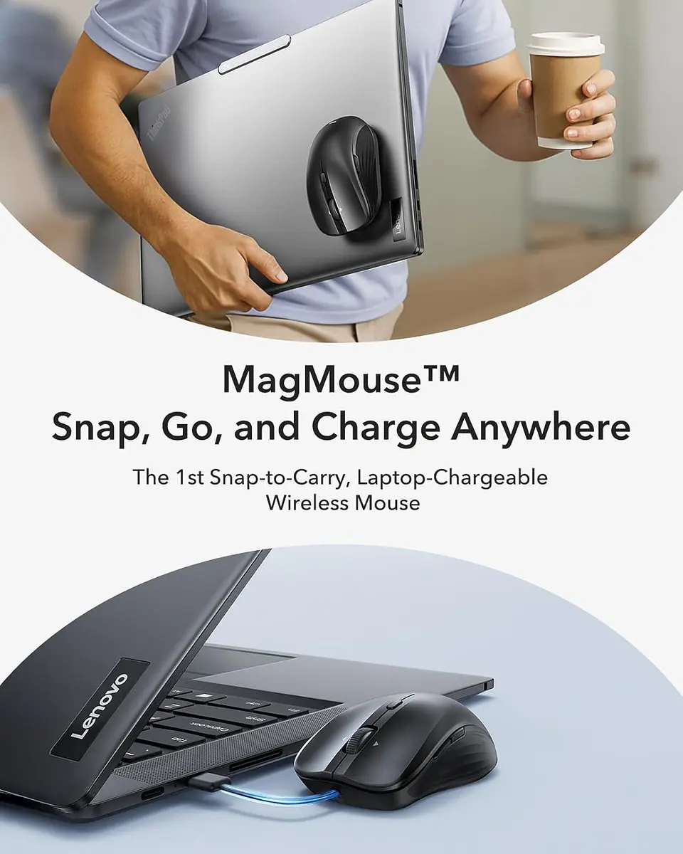 Mouse Inalámbrico ESR MagMouse para Macbook / iPad 2.4GHZ 2