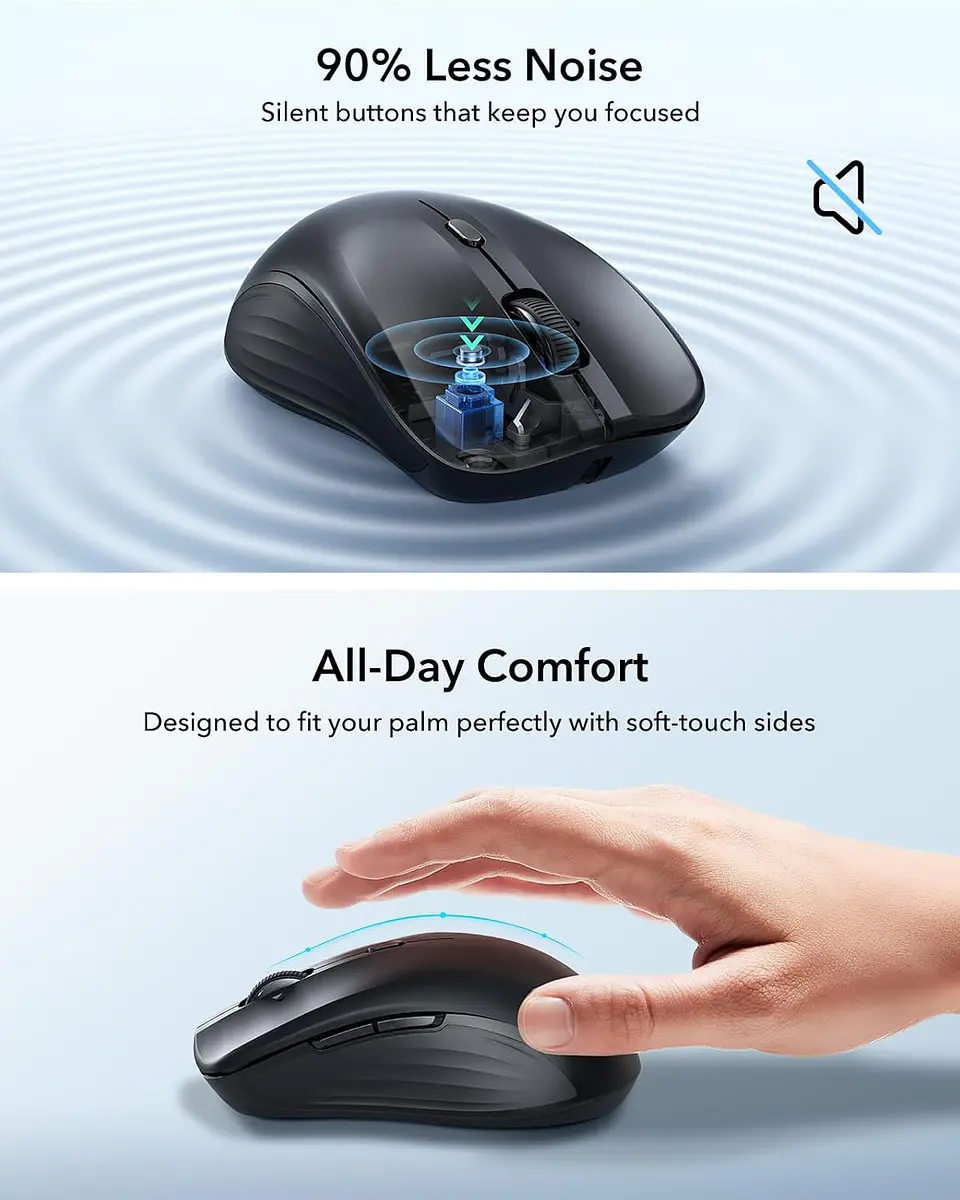 Mouse Inalámbrico ESR MagMouse para Macbook / iPad 2.4GHZ 6