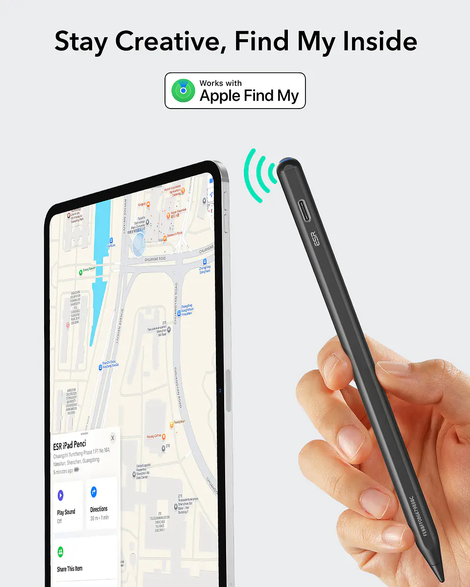  Pencil ESR Geo Digital Para iPad con Find My 2