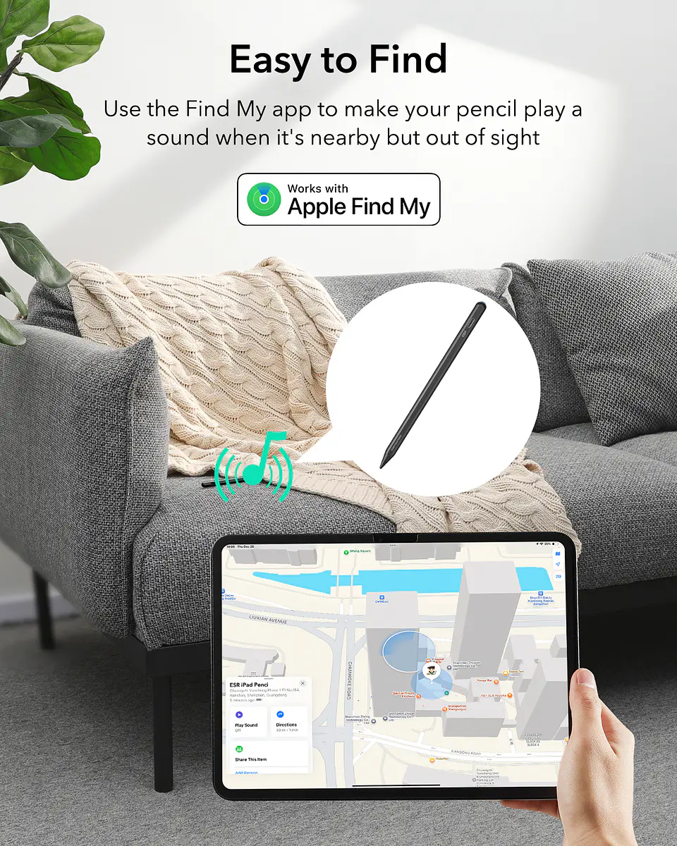 Pencil ESR Geo Digital Para iPad con Find My 3