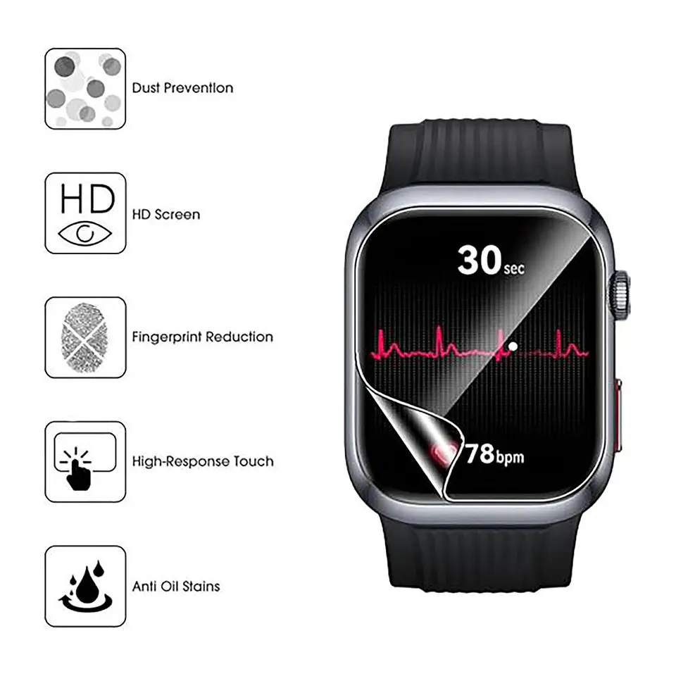 Lámina Hidrogel Para Huawei Watch FIT 3 / FIT 4 / FIT 4 Pro (6un) 2
