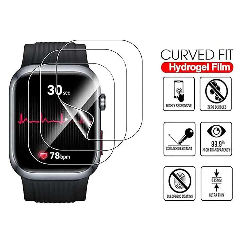 Lámina Hidrogel Para Huawei Watch FIT 3 / FIT 4 / FIT 4 Pro (6un) 4