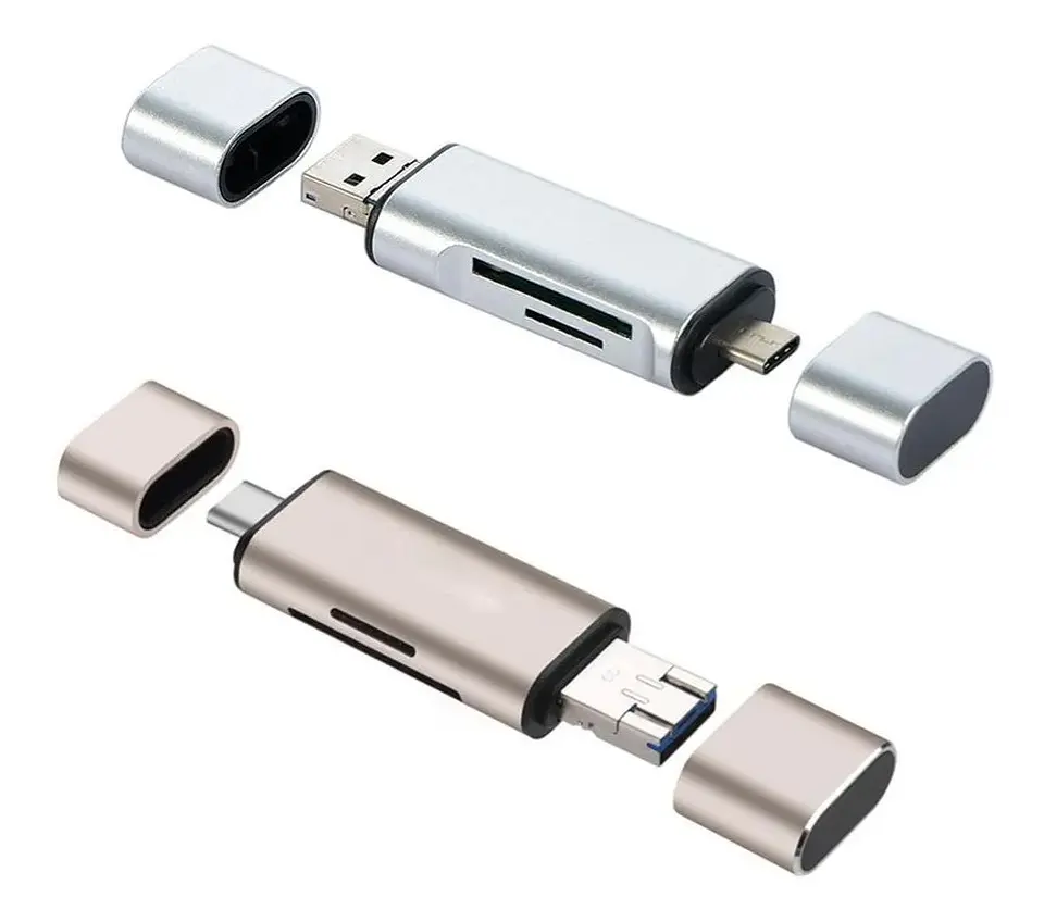 Adaptador Lector Tarjeta Sd Micro Sd A Usb Tipo C Micro Usb 2