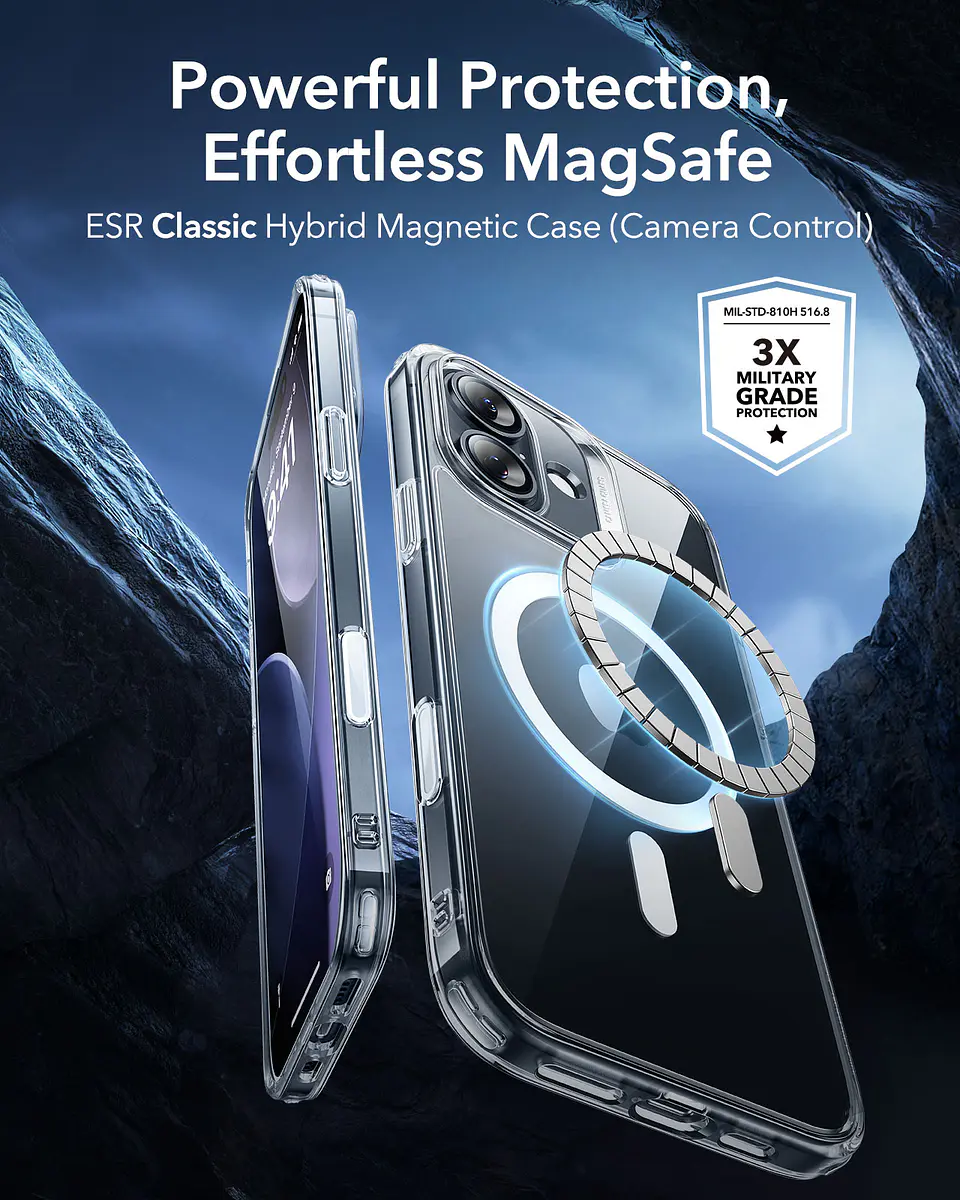 Carcasa ESR Para iPhone 17 / Air / Pro / Pro Max Classic Hybrid (HaloLock) 2