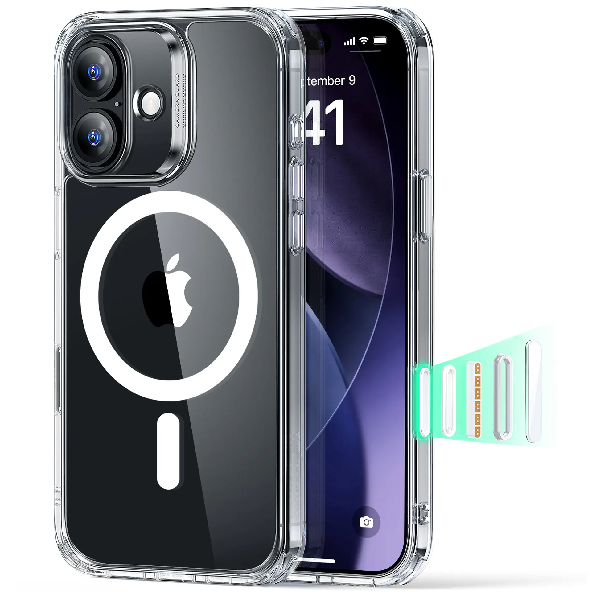 Carcasa ESR Para iPhone 17 / Air / Pro / Pro Max Classic Hybrid (HaloLock) 1