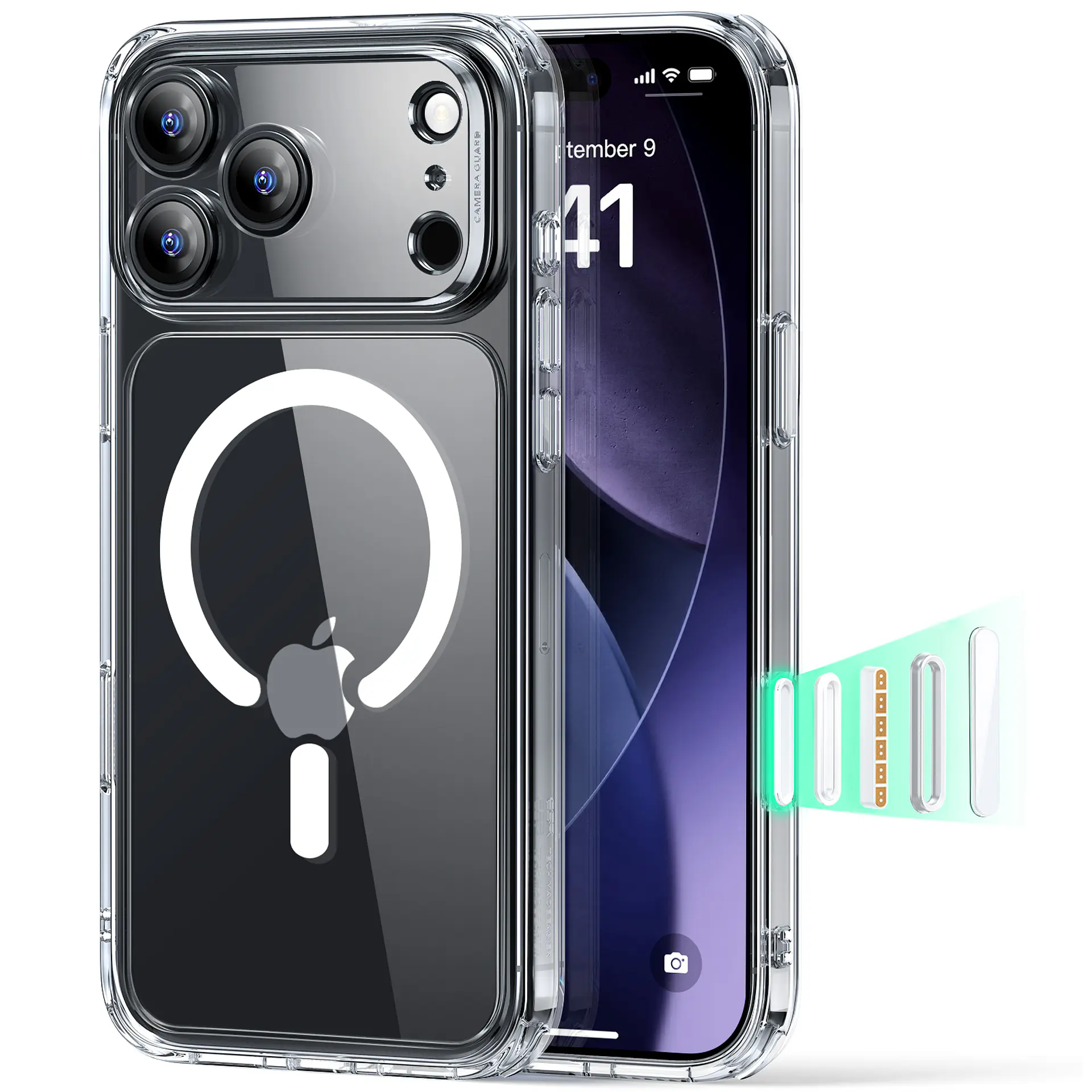 Carcasa ESR Para iPhone 17 / Air / Pro / Pro Max Classic Hybrid (HaloLock) 8