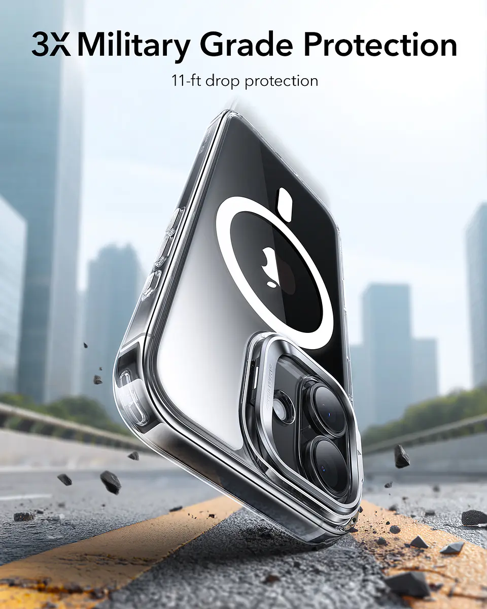 Carcasa ESR Para iPhone 17 / Air / Pro / Max Hybrid Stash Stand 5