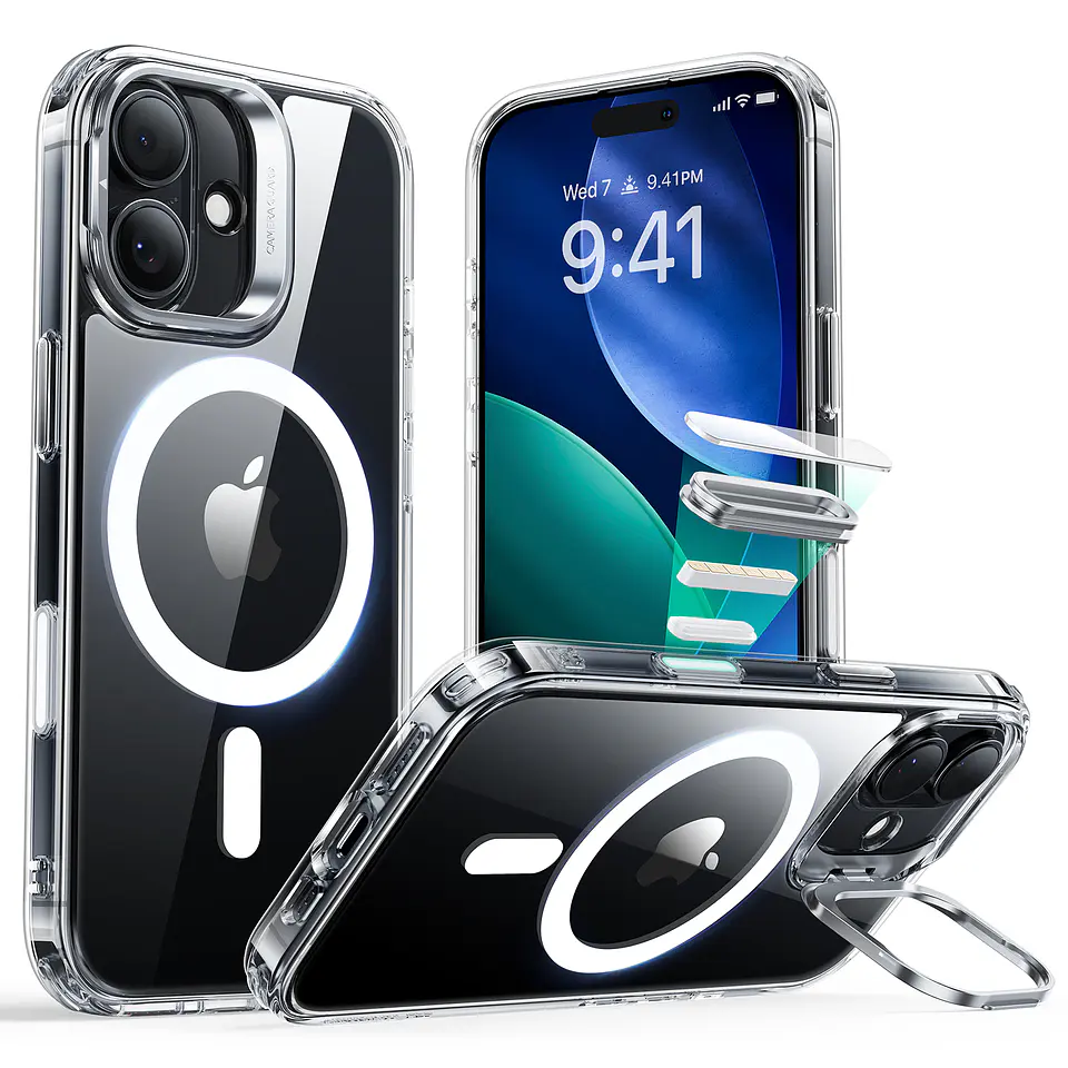 Carcasa ESR Para iPhone 17 / Air / Pro / Max Hybrid Stash Stand 2
