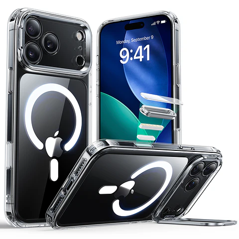 Carcasa ESR Para iPhone 17 / Air / Pro / Max Hybrid Stash Stand