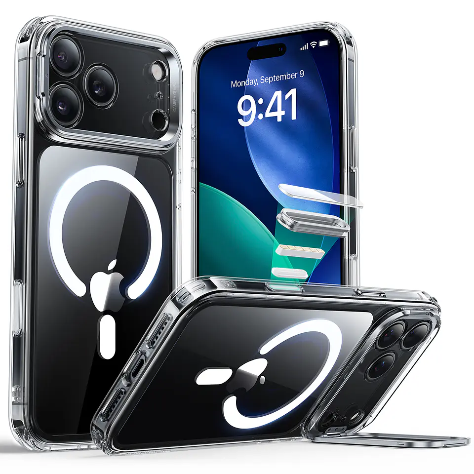 Carcasa ESR Para iPhone 17 / Air / Pro / Max Hybrid Stash Stand 1