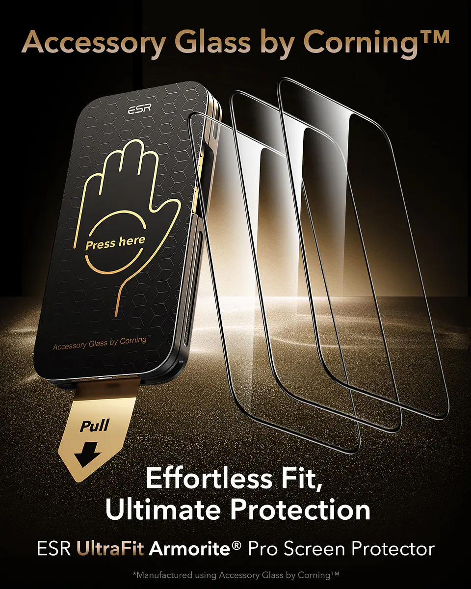 Lamina Pantalla ESR Para iPhone 17 Pro / Pro Max Armorite Corning 6