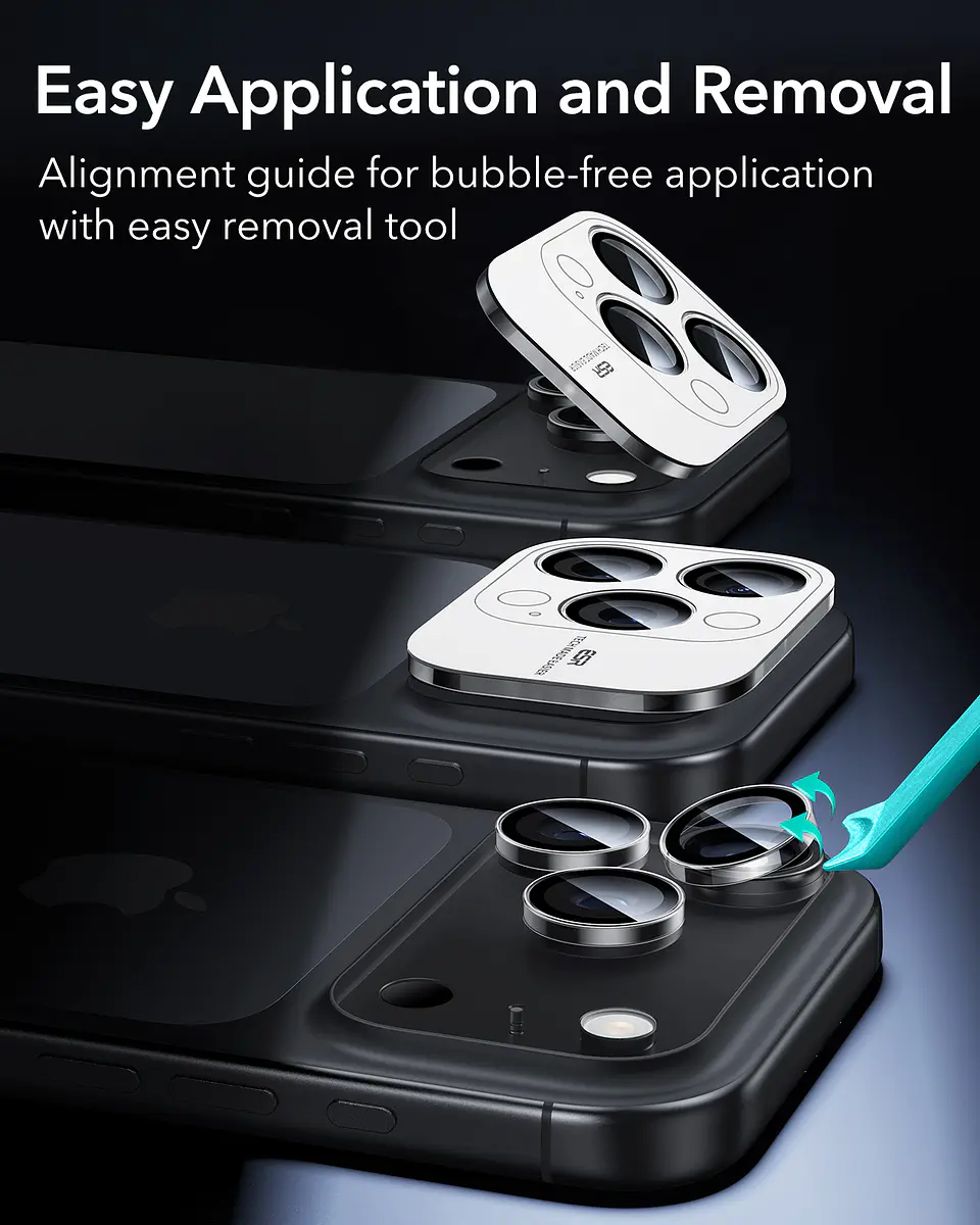Protector Camara ESR Para iPhone 17 Pro / 16 Pro / 15 Pro / 14 Pro Max  8