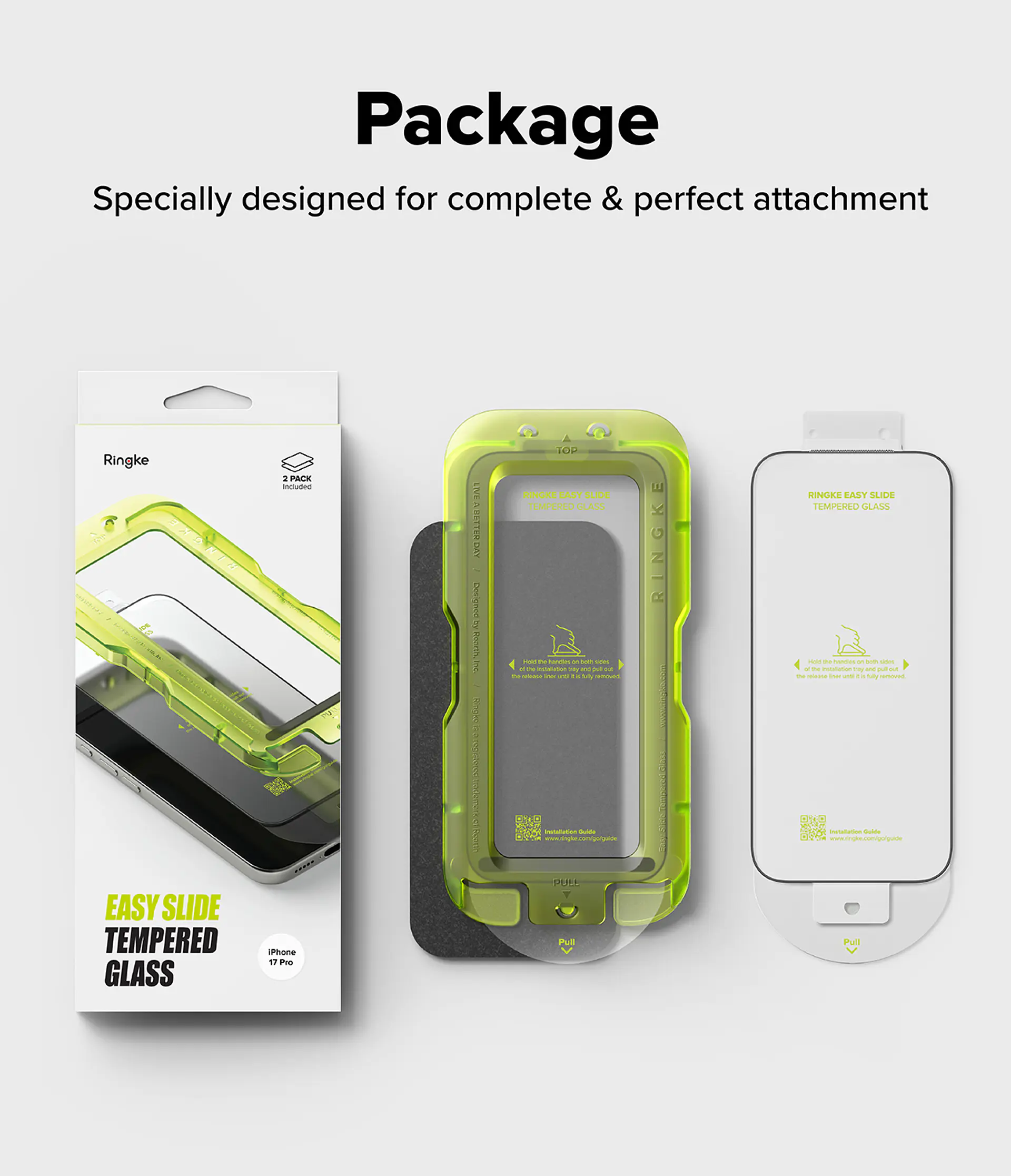 Lamina Pantalla Ringke Para iPhone 17 / Pro / Pro Max (Pack 2) 11