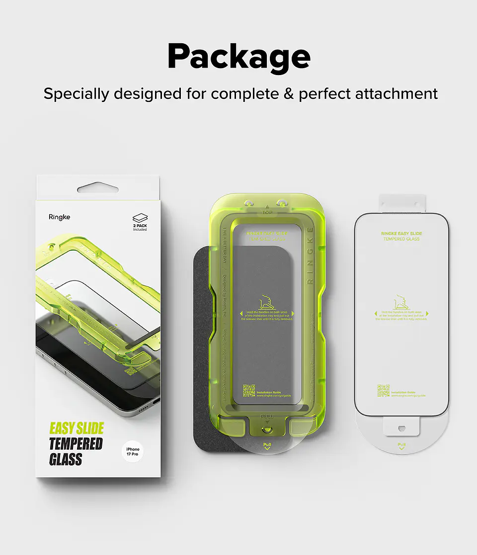 Lamina Pantalla Ringke Para iPhone 17 / Pro / Pro Max (Pack 2) 11