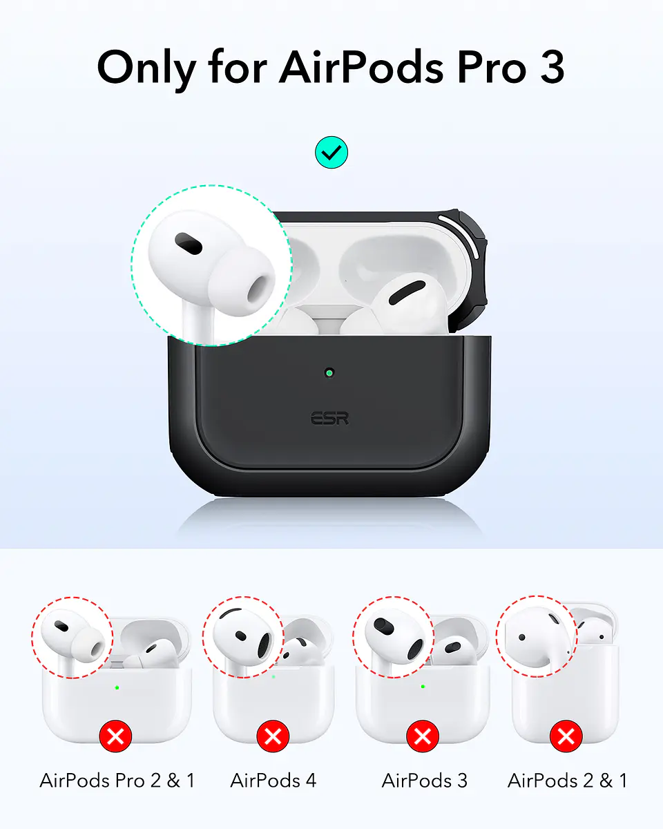 Carcasa Funda ESR Para AirPods Pro 3 Orbit Hybrid  2