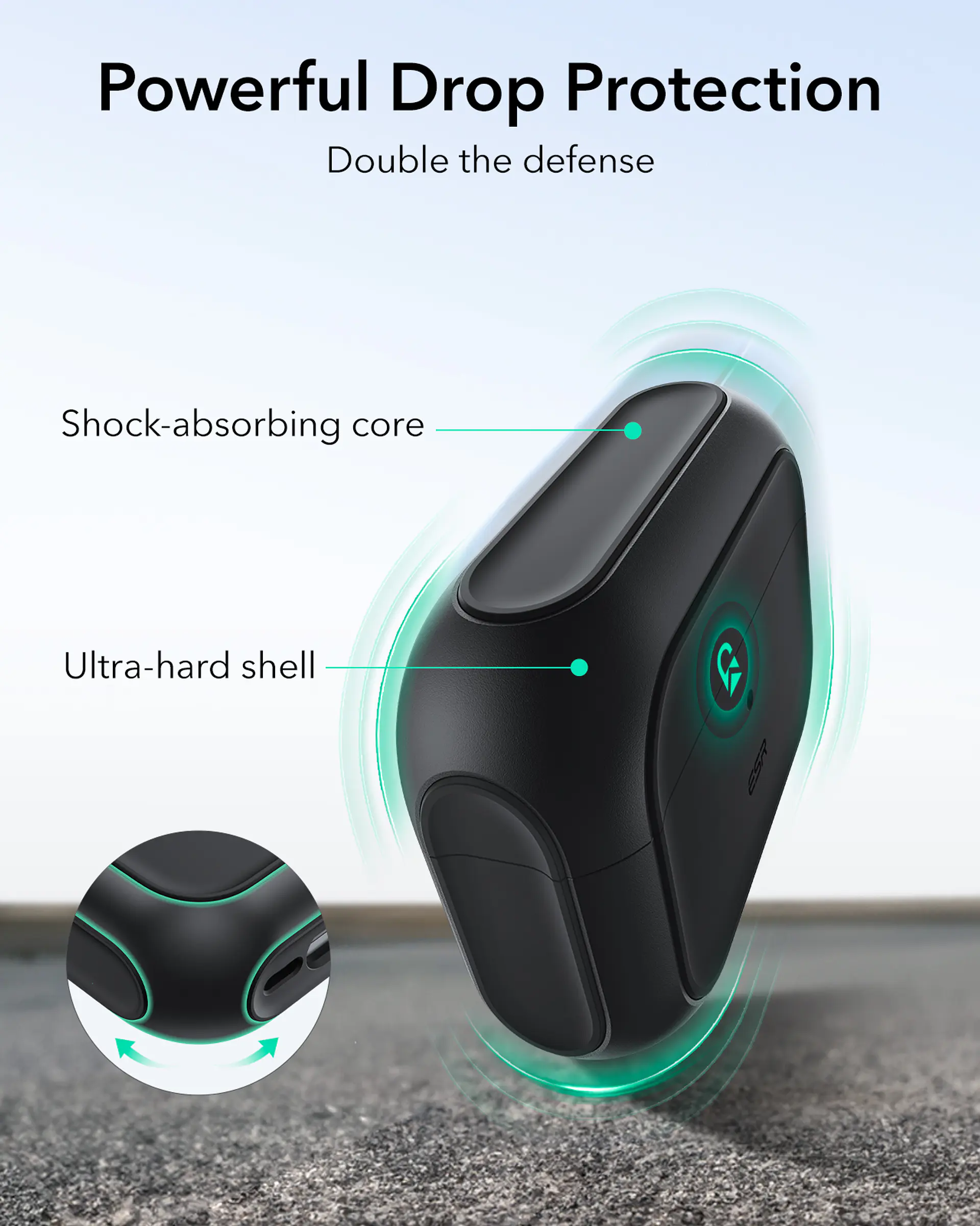 Carcasa Funda ESR Para AirPods Pro 3 Orbit Hybrid  11