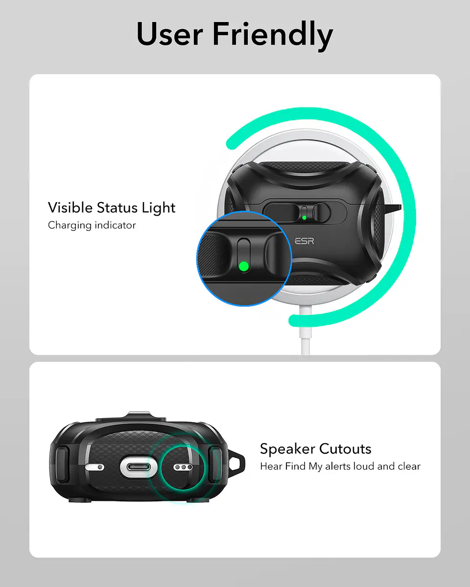 Carcasa Funda ESR Para AirPods Pro 3 Cyber FlickLock 5