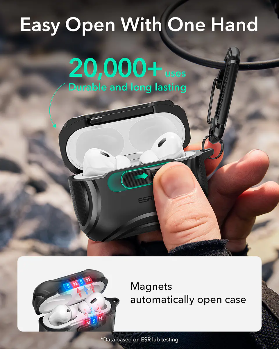 Carcasa Funda ESR Para AirPods Pro 3 Cyber FlickLock 8