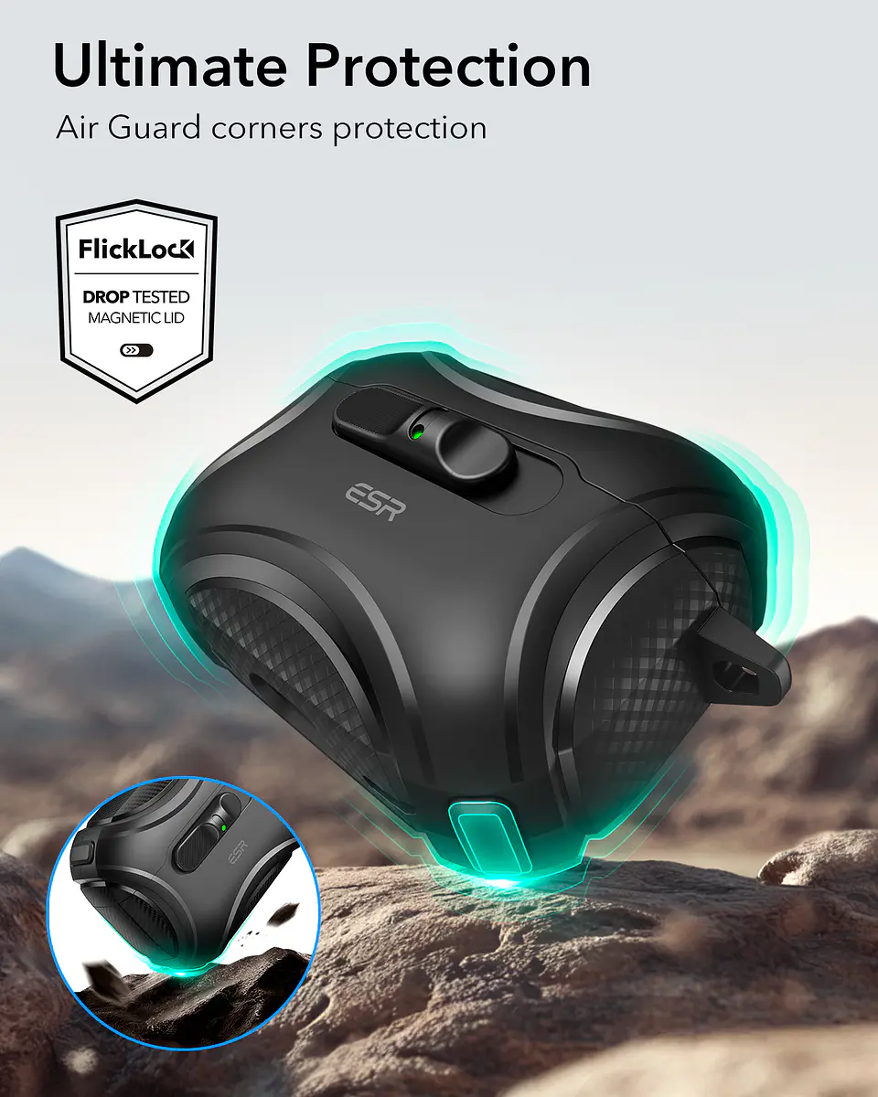 Carcasa Funda ESR Para AirPods Pro 3 Cyber FlickLock 9