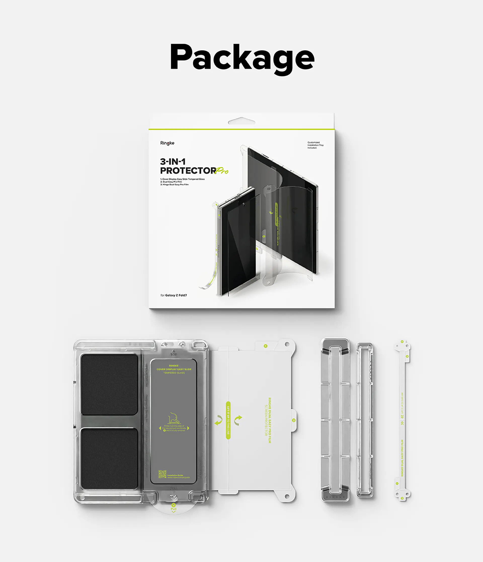 Lamina Protectora Ringke Para Galaxy Z Fold 7  3 en 1  13