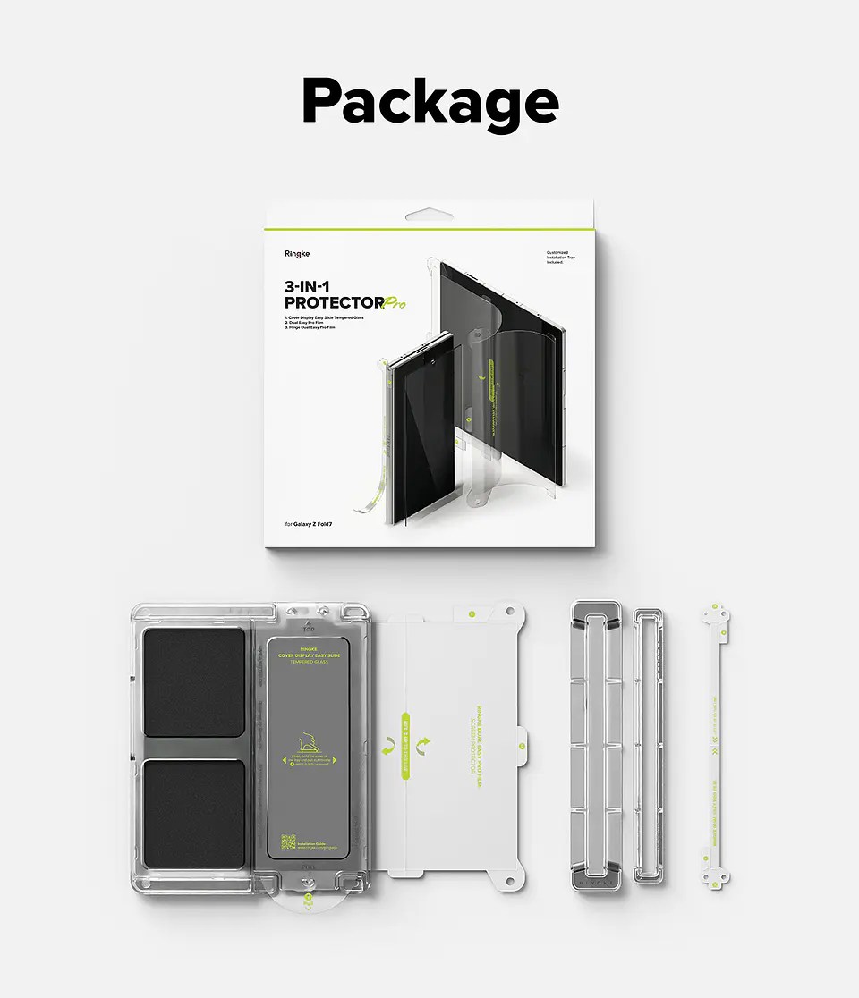 Lamina Protectora Ringke Para Galaxy Z Fold 7  3 en 1  13