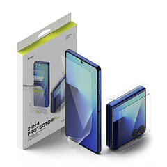 Lamina Protectora Ringke Para Galaxy Z Flip 7 (3 en 1) 