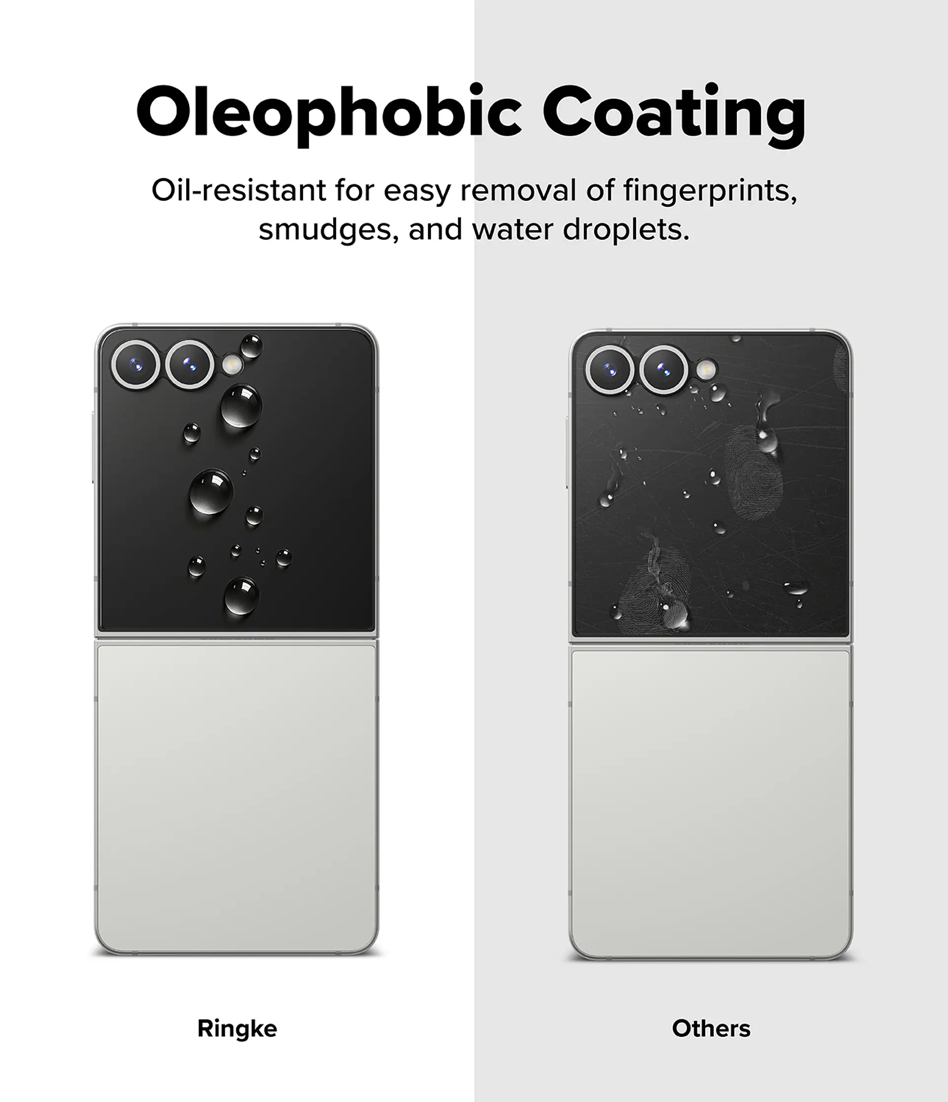 Lamina Protectora Ringke Para Galaxy Z Flip 7 (3 en 1)  2