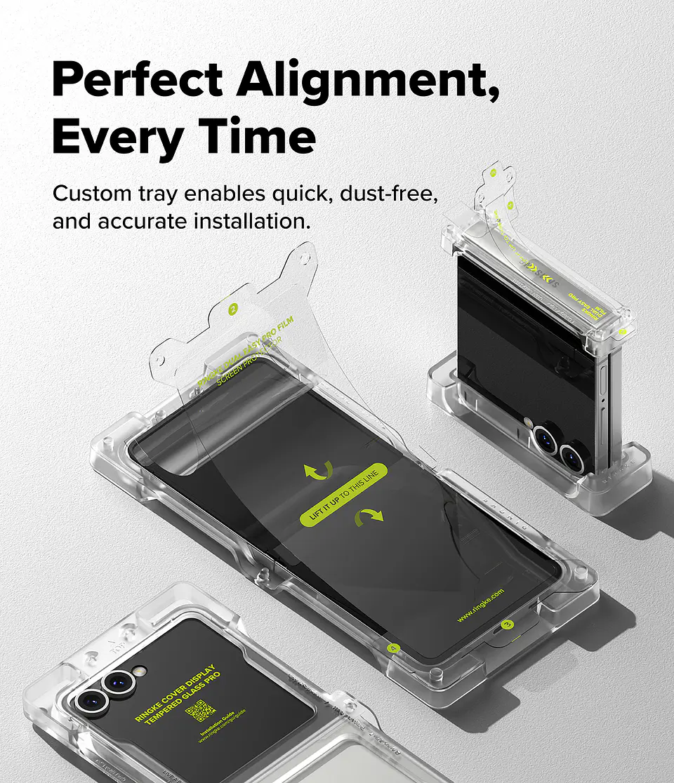 Lamina Protectora Ringke Para Galaxy Z Flip 7 (3 en 1)  8