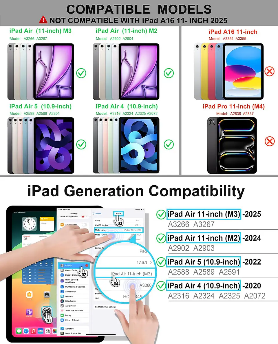 Funda Con Teclado Para iPad Magic Magnético Español 8