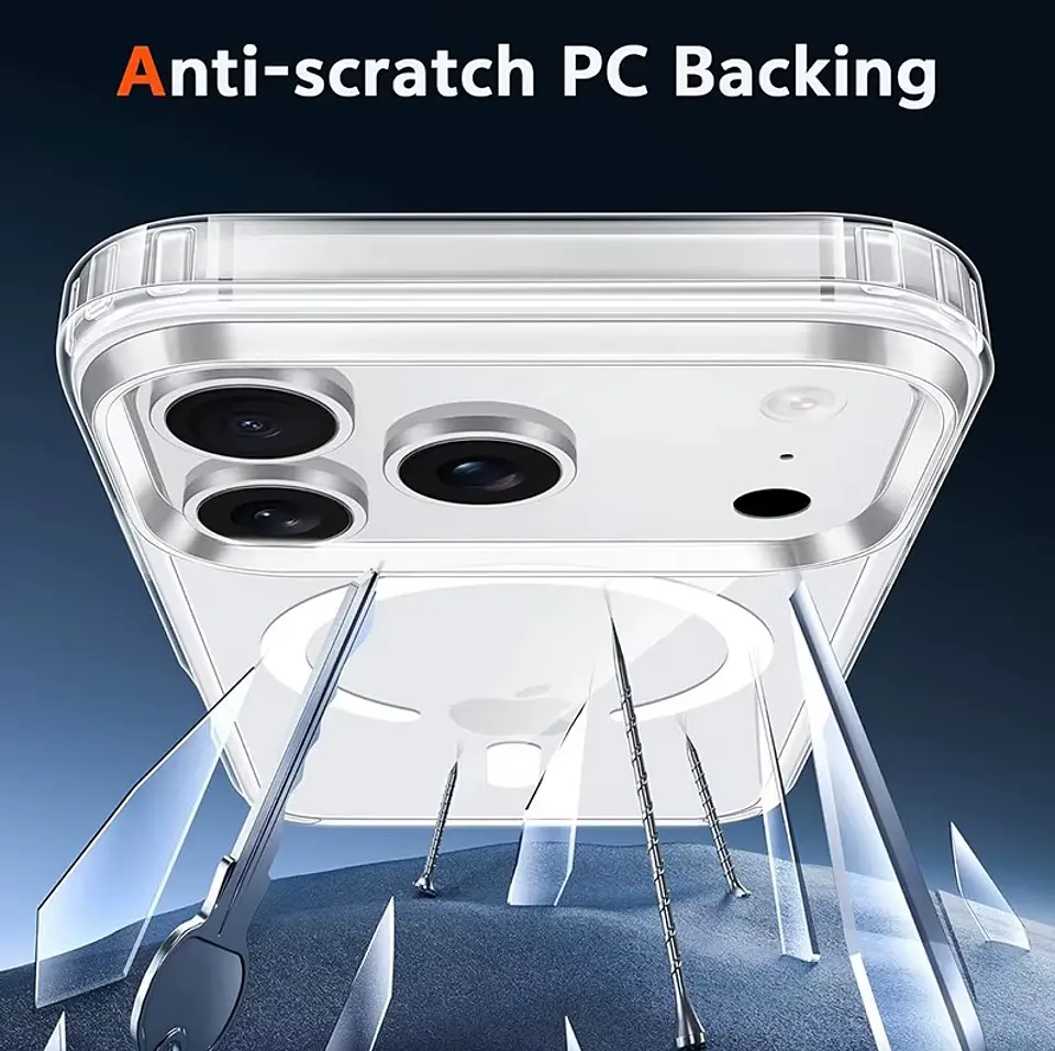 Carcasa Para iPhone 17 / Air / Pro Magnética Clear Hybrid 7