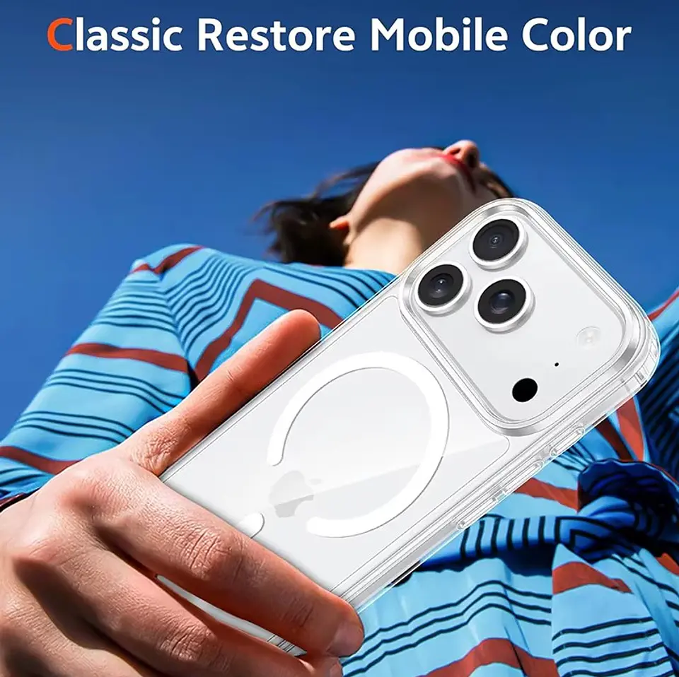 Carcasa Para iPhone 17 / Air / Pro Magnética Clear Hybrid 8