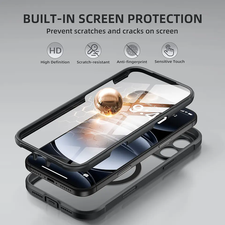 Carcasa 360° Para iPhone 17 / 17 Pro / Max AntiGolpes 3