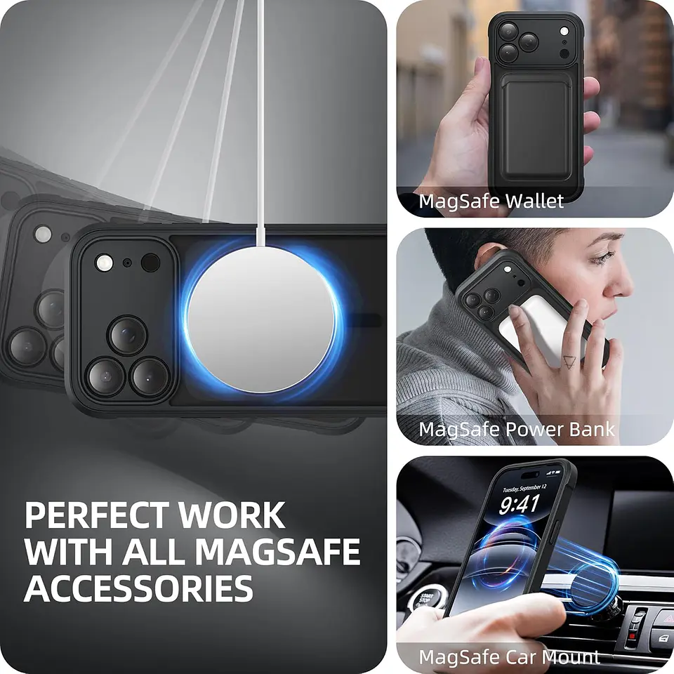 Carcasa 360° Para iPhone 17 / 17 Pro / Max AntiGolpes 7