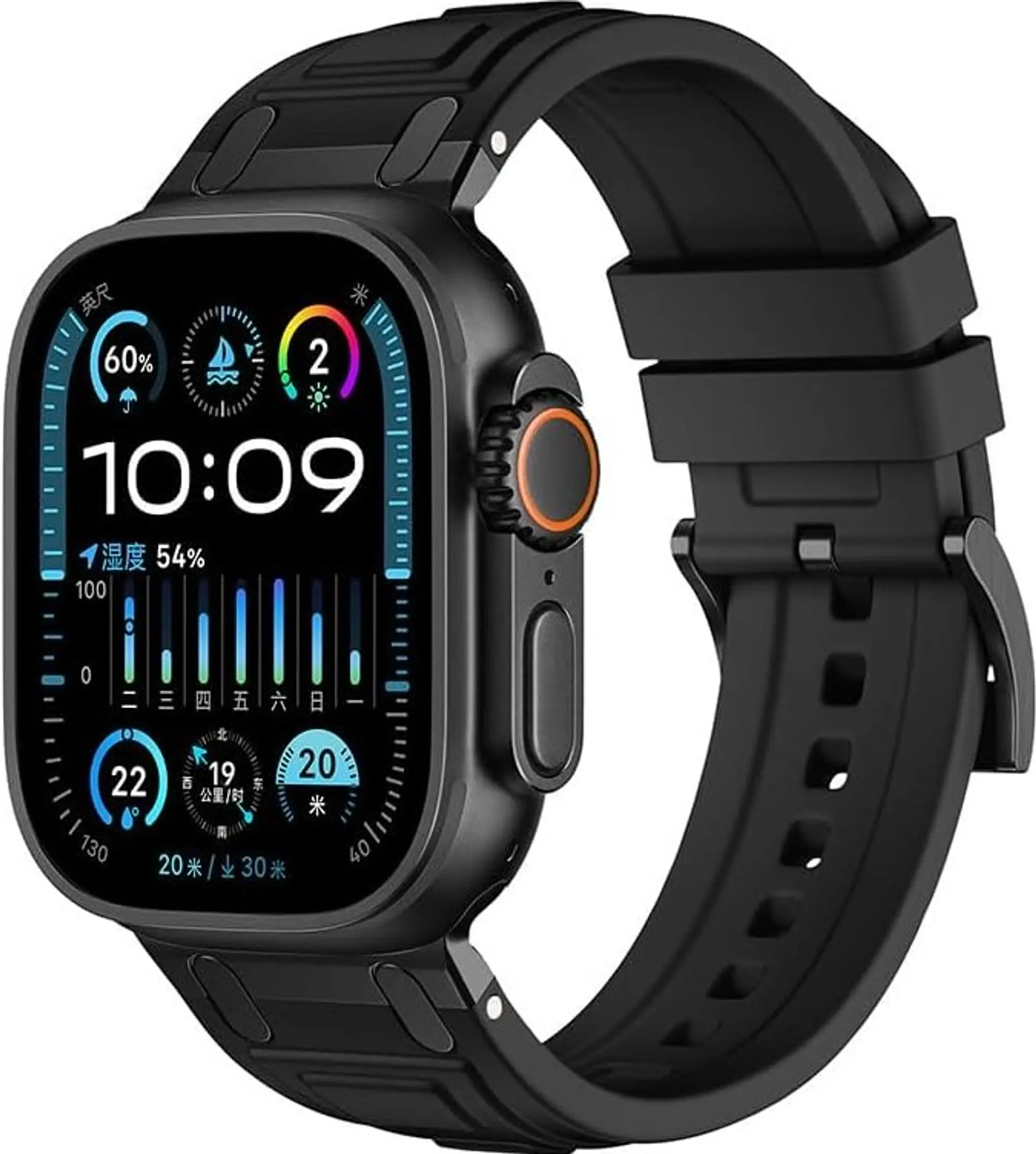Correa Silicona Tough Armor Para Apple Watch 44/45/46/49mm 3