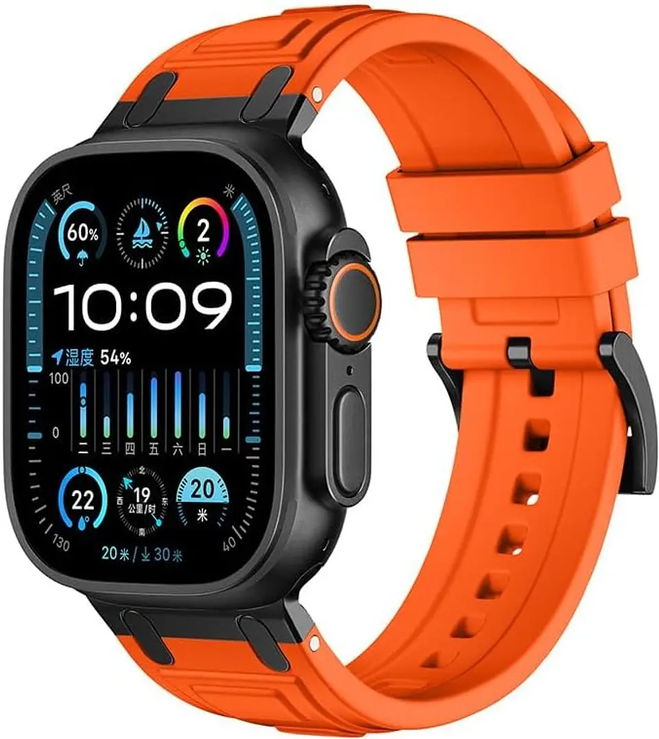Correa Silicona Tough Armor Para Apple Watch 44/45/46/49mm 1