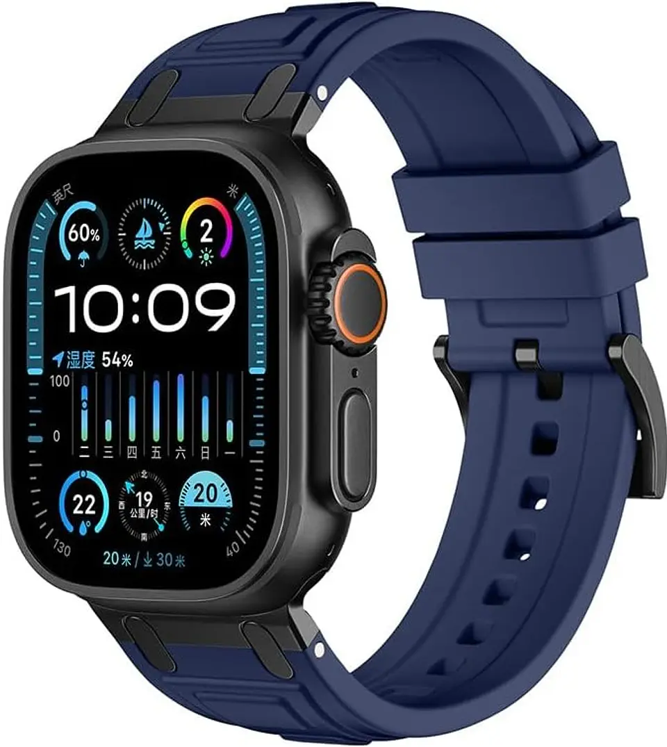 Correa Silicona Tough Armor Para Apple Watch 44/45/46/49mm 10