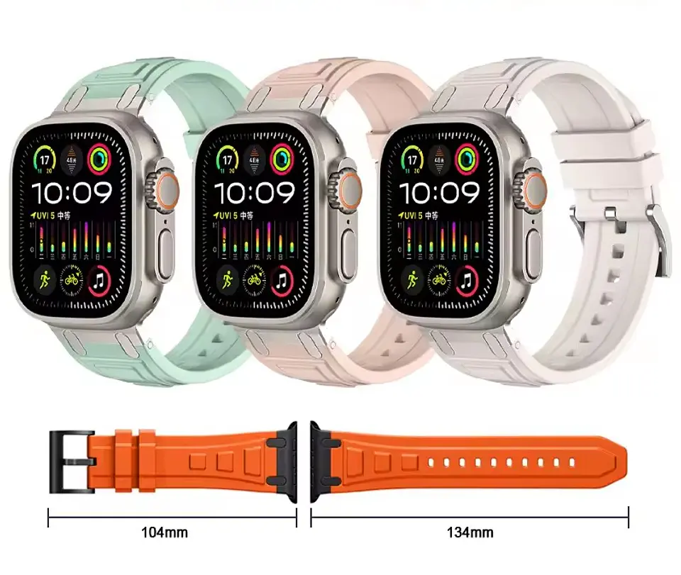 Correa Silicona Tough Armor Para Apple Watch 44/45/46/49mm 8