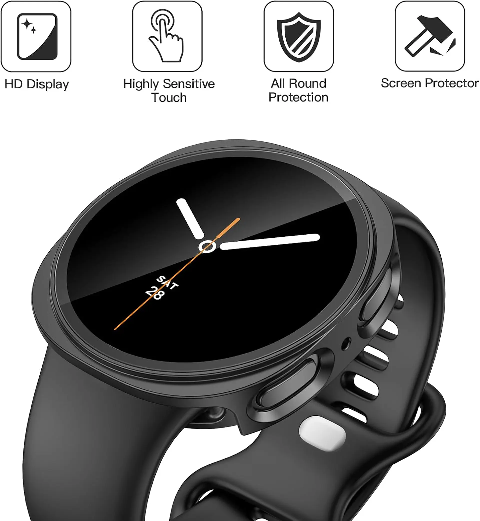 Protector Carcasa Para Galaxy Watch 9 / 8 (40 / 44 / 46mm)  3