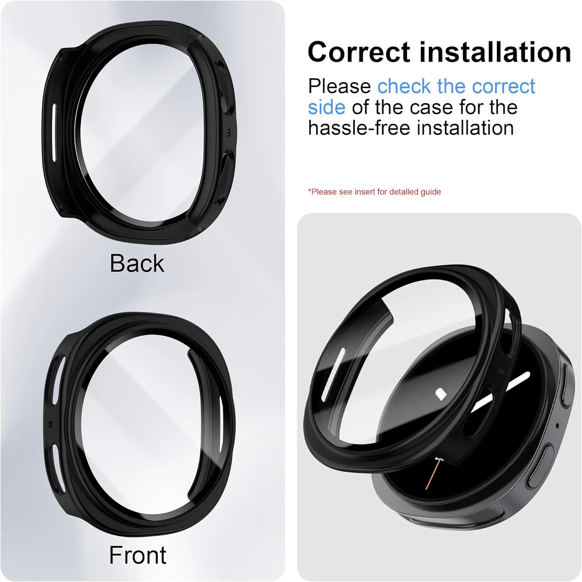 Protector Carcasa Para Galaxy Watch 9 / 8 (40 / 44 / 46mm)  2